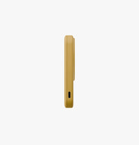 UNIQ Lexa 5000 power bank Canary Yellow - stacked with accessories