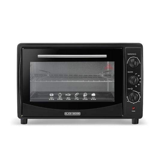 فرن توستر بلاك أند ديكر متعدد الوظائف بسعة 45 لتر |  Black+Decker 45L multi-function double glass toaster oven