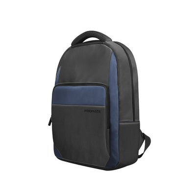 Promate Limber-BP Laptop Backpack 15.6 inch Large Capacity Black-Front