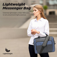 Promate Limber-MB Laptop Messenger Bag 15.6 inch Large Capacity Black-Compartments