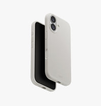 UNIQ Lino hybrid silicone case for iPhone 17 Mist Grey - main view