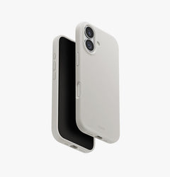 UNIQ Lino hybrid silicone case for iPhone 17 Mist Grey - main view