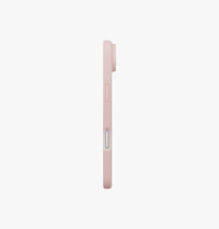UNIQ Lino hybrid silicone case for iPhone Air Blush Pink - side profile