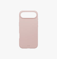 UNIQ Lino hybrid silicone case for iPhone Air Blush Pink - in hand