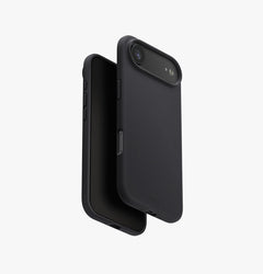 UNIQ Lino hybrid silicone case for iPhone Air Charcoal Grey - main view