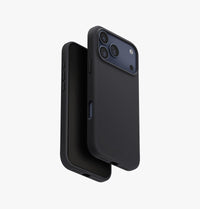 UNIQ Lino hybrid silicone case for iPhone 17 Pro Max Charcoal Grey - main view