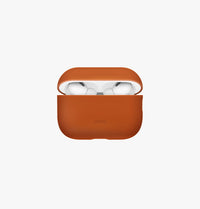UNIQ Lino hybrid silicone case for AirPods Pro 3 Sunset Orange - back view