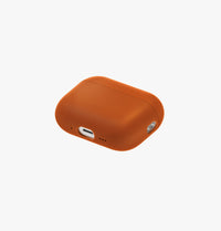 UNIQ Lino hybrid silicone case for AirPods Pro 3 Sunset Orange - flat lay