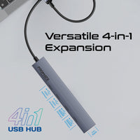 Promate LiteHub-Pro slim data hub - angle view
