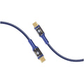 كابل USB-C شحن سريع 100 واط شفاف بإضاءة LED بطول 1.2 متر | Promate LucidLine-CC120 - كحلي