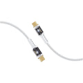 كابل USB-C شحن سريع 100 واط شفاف بإضاءة LED بطول مترين | Promate LucidLine-CC200 - أبيض