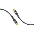 كابل USB-C شحن سريع 100 واط شفاف بإضاءة LED بطول مترين | Promate LucidLine-CC200 - أسود