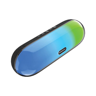 Promate LumiBar LumiSound RGB Wireless Speaker 10W 2200mAh Black-Front