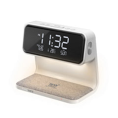 Promate Lumix-15W LED alarm clock with 15W wireless charger - main view