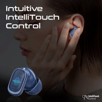 Promate Lush-Pro HD TWS Earbuds 400mAh Blue-Side