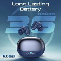 Promate Lush-Pro HD TWS Earbuds 400mAh Blue-Lifestyle