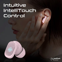 Promate Lush-Pro HD TWS Earbuds 400mAh Pink-Side