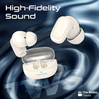 Promate Lush-Pro HD TWS Earbuds 400mAh White-Case Open