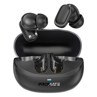 Promate Lush-Pro HD TWS Earbuds 400mAh Black-Front