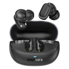 Promate Lush-Pro HD TWS Earbuds 400mAh Black-Front