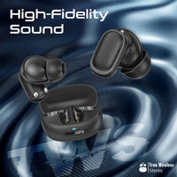 Promate Lush-Pro HD TWS Earbuds 400mAh Black-Case Open