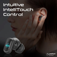 Promate Lush-Pro HD TWS Earbuds 400mAh Black-Side