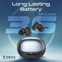 Promate Lush-Pro HD TWS Earbuds 400mAh Black-Lifestyle