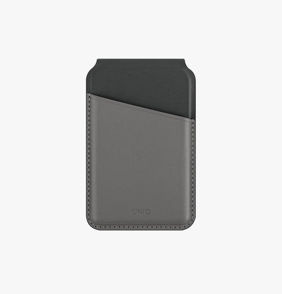 UNIQ Lyden DS magnetic card holder with stand Rhino Grey Black