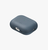 UNIQ Lyden Vex leatherette case for AirPods Pro 3 Ash Blue - flat lay