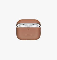 UNIQ Lyden Vex leatherette case for AirPods Pro 3 Caramel - front view
