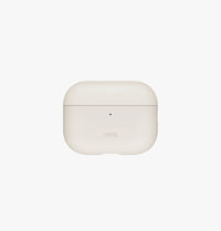 UNIQ Lyden Vex leatherette case for AirPods Pro 3 Clay - closed cap detail
