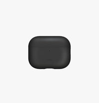 UNIQ Lyden Vex leatherette case for AirPods Pro 3 Black - closed cap detail