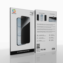Master 3D Screen Protector Privacy for iPhone 17 Air | واقي شاشة ماستر ثري دي خصوصية لآيفون 17 إير