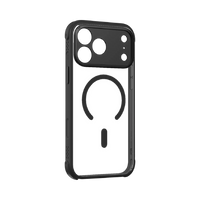 Momax CaseFORM Air MAAP25XL Case iPhone 17 Pro Max Black - Front and Back
