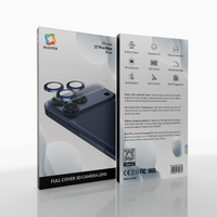 Master Full Cover 3D Camera Lens iPhone 17 Pro Max Blue - Bundle