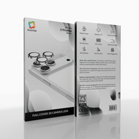 Master Full Cover 3D Camera Lens Protector for iPhone 17 Pro Max | واقي عدسة كاميرا ماستر ثري دي تغطية كاملة لآيفون 17 برو ماكس