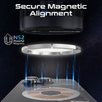 Promate MagChill-Qi2 حامل فتحة الهواء وحامل التابلوه مرفقان