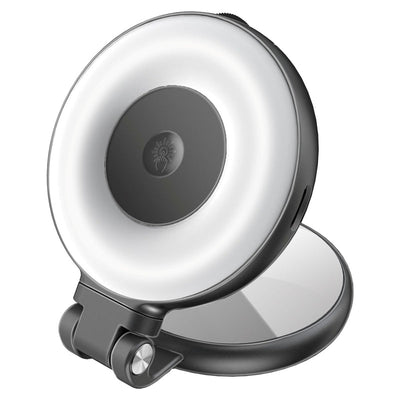 Promate MagHalo-Pro Black MagSafe rechargeable LED ring light - main view