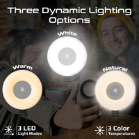 Promate MagHalo ring light attached to phone MagSafe