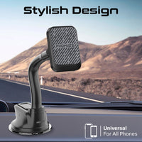 Promate MagMount-Pro dashboard mount with phone attached