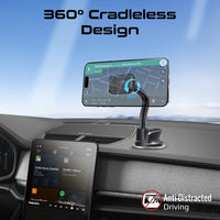 Promate MagMount-Pro windshield mount in-car usage view
