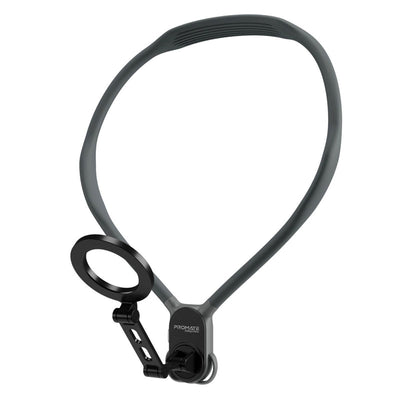 Promate MagView Black flexible neckband MagSafe phone mount - main view