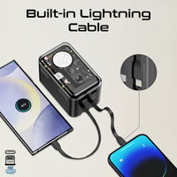 Promate Mavrix-20 Power Bank 20000mAh 65W Transparent Black-Watch Charger