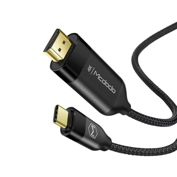 كيبل مكدودو تايب سي الى HDMI بدقة 4K وبطول 2 متر | Mcdodo 2M Type-C to HDMI Cable High Quality 4K Resolution