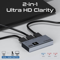 Promate MediaSwitch-2T HDMI switch - angle view