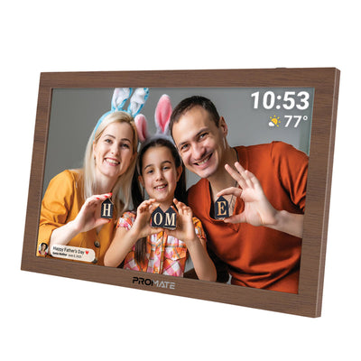 Promate Memoria-10 Pine 10.1 inch Wi-Fi digital photo frame - main view