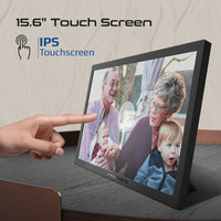 Promate Memoria-15 Black digital frame in home decor setting