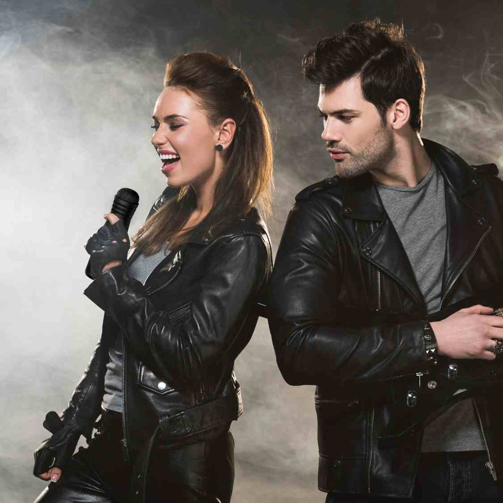 Mîkrofona Karaoke ya Porodo Soundtec bi Axêver re - Reş