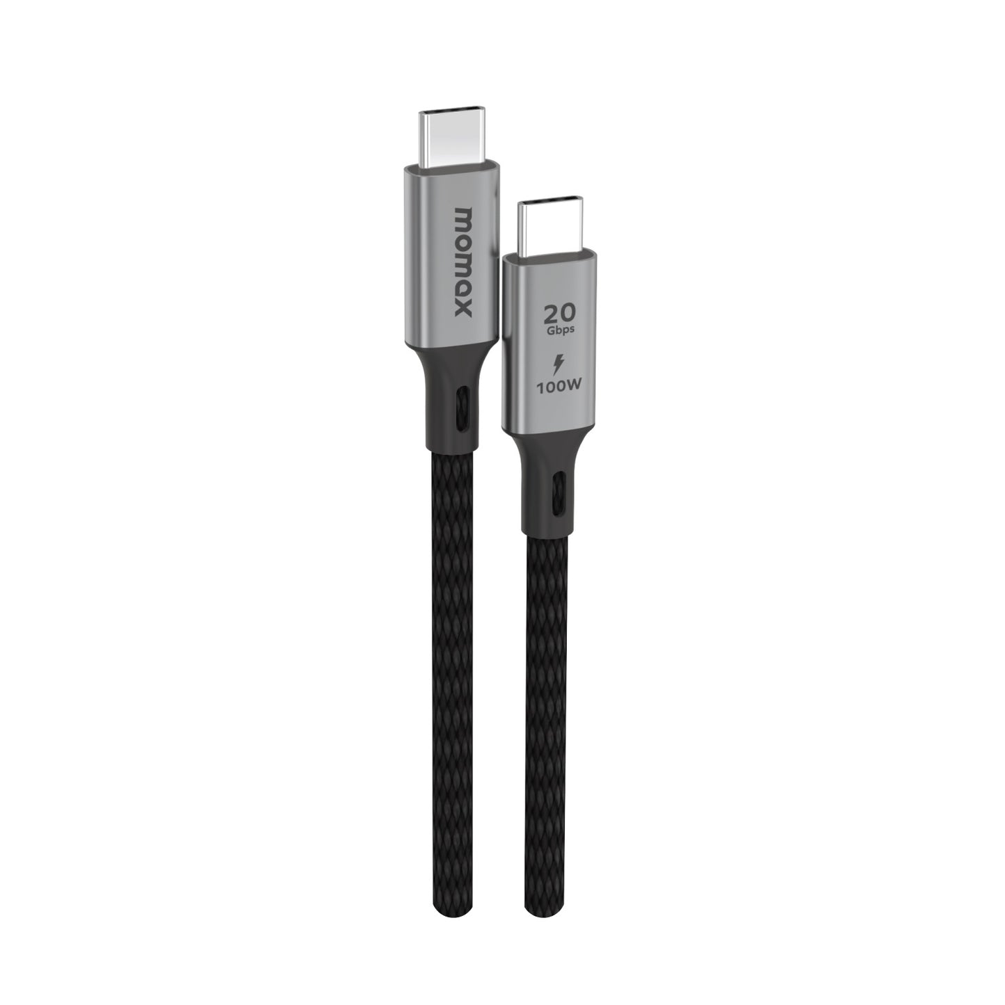 Kabloya Momax Elite 100W USB-C bo USB-C ya bi pêçayî, 1 m - Kabloya Momax Elite USB-C bo USB-C, 100W