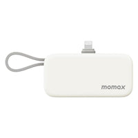 باور بانك موماكس 1-بور ميني بسعة 5000 مللي امبير مع وصلة لايتننغ مدمجة | Momax 1-Power Mini, 5000mAh Portable Battery Pack with Built-in Foldable Lightning Connector